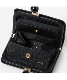 UNBILLION ペルケ perche / アクリル玉ドット刺繍・ジャバラカードウォレット