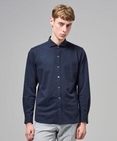 JOSEPH HOMME 【新素材】グリットタックジャージー　ホリゾンタルカラーシャツ