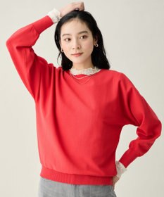 ANY スプリングカラーニットドルマンプルオーバー