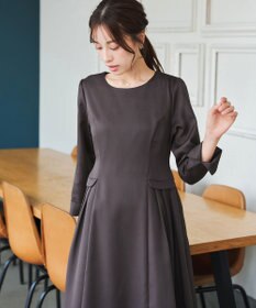 Tiaclasse 【洗える】サイドフラップワンピース