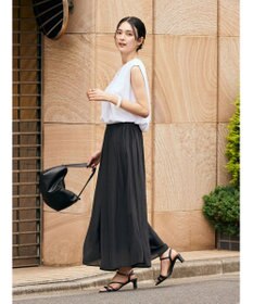 AMERICAN HOLIC エアリーギャザーガウチョパンツ【裏地：接触冷感】