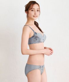 WACOAL ブラジャー 【リボンブラ 脇すっきり】 脇高設計 着やせシルエット 動いても谷間キープ Gカップまで対応 大きいサイズ レディース BXB443 /ワコール