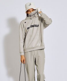 PW CIRCULUS 2025 NEW！【手洗い洗濯可】【MEN】キャットグラフィック スエードライク デタッチャブルフーディ ゴルフ