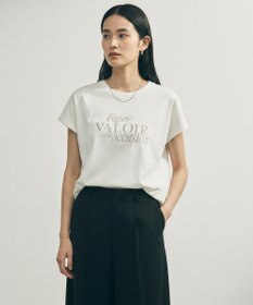 UNFILO 【新色追加】BEAUTY FORM-T cotton ロゴ フレンチスリーブ Tシャツ