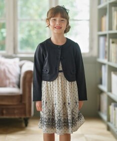 組曲 KIDS 【110-140㎝】ドットシフォン ワンピース