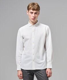 JOSEPH HOMME 【新素材】グリットタックジャージー　ホリゾンタルカラーシャツ