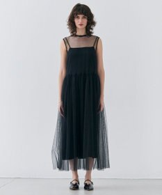 BEIGE， 【洗える・GISELe 4月号掲載】KALMIA / ノースリーブチュールドレス