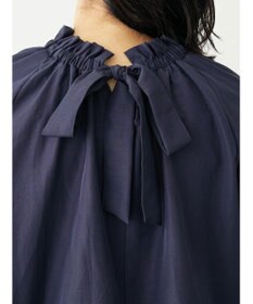 Green Parks スタンドフリルボウタイブラウス
