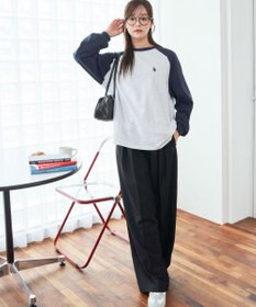 WEGO USPOLOだぼそでカラーロンT