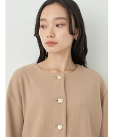 earth music&ecology 金釦スラブカーディガン