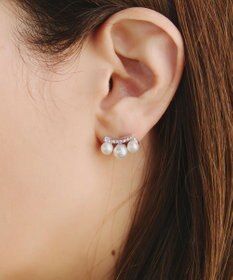 Tiaclasse 【金属アレルギー対応】3粒パールピアス