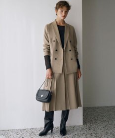 ICB L ウール2WAYストレッチ ダブルブレストジャケット