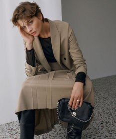 ICB L ウール2WAYストレッチ ダブルブレストジャケット