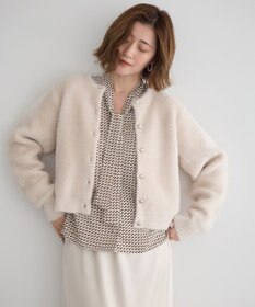 YECCA VECCA ジオメ柄ボウタイブラウス