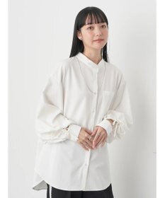 earth music&ecology リボンポイントシャツチュニック