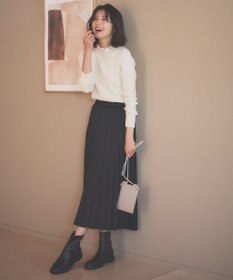 ANY 【10色展開/ウエストゴム】ウーリッシュフラノ プリーツスカート