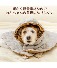 PET PARADISE ペットパラダイス フード付 防寒 ブランケット 大