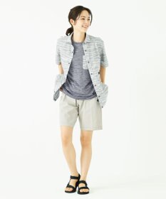 JOSEPH ABBOUD MOUNTAIN スラブシャンブレーストレッチ ショートパンツ