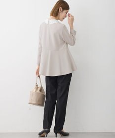 23区 【洗える】ウォームストレッチ テーパード パンツ