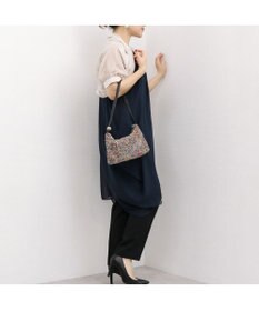 UNBILLION カシュカシュ cachecache / ワンハンドルメタリックビーズバッグ