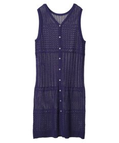 Green Parks すかし柄ロングベスト