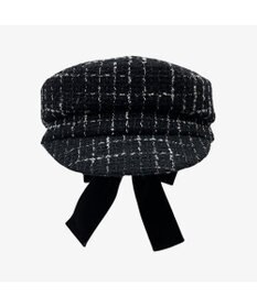 林八百吉商店 un chapeau ツイードマリンリボンキャス