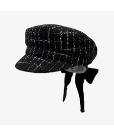林八百吉商店 un chapeau ツイードマリンリボンキャス