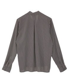 YECCA VECCA ジオメ柄ボウタイブラウス