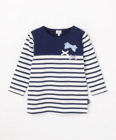 組曲 KIDS 【80-100㎝】 リボンボーダー Tシャツ