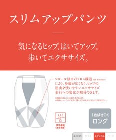 Wing ガードル ロング丈 【スリムアップパンツ】 はいて歩いてエクササイズ KQ0821 ウイング／ワコール