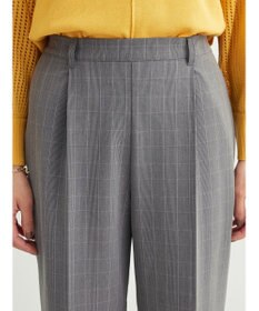 Green Parks きれいシルエットチェックパンツ