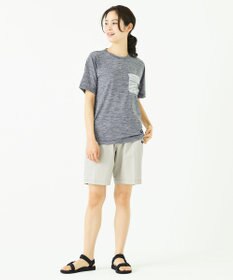 JOSEPH ABBOUD MOUNTAIN スラブシャンブレーストレッチ ショートパンツ