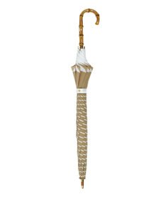 MOONBAT MACKINTOSH PHILOSOPHY(マッキントッシュ フィロソフィー) Cleric collar ボーダー 竹手元 雨傘 長傘