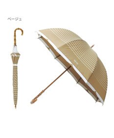 MOONBAT MACKINTOSH PHILOSOPHY(マッキントッシュ フィロソフィー) Cleric collar ボーダー 竹手元 雨傘 長傘