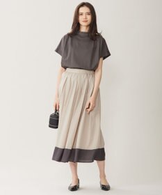 自由区 【洗える】ハイカウントハイネック カットソー