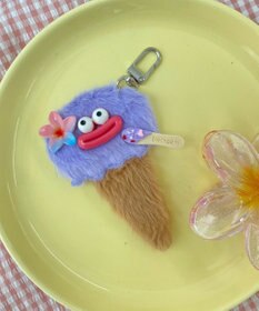WEGO ミニデリシャスアイスクリームモンスターぬいぐるみキーホルダー