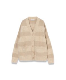 JOSEPH ブラッシュドストライプカーディガン