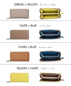 Atelier nuu 【長財布/バイカラー/本革】noble ラウンドウォレット