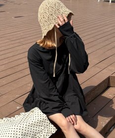 WEGO 【UVカット/接触冷感/吸水速乾/水陸両用/ラッシュガード】ティアードデザイントップス