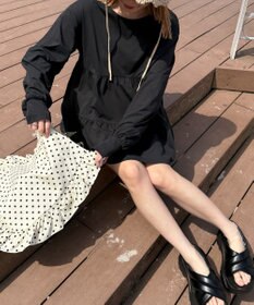 WEGO 【UVカット/接触冷感/吸水速乾/水陸両用/ラッシュガード】ティアードデザイントップス