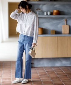 ANY SIS L クロップドヨークハオリ シャツ