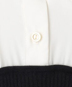 ANY SIS S 【全方位 好印象】シャツコンビリブニット ワンピース