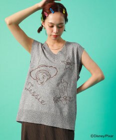 Green Parks ＴＯＹ　ＳＴＯＲＹ　／　刺繍Ｖネックニットベスト