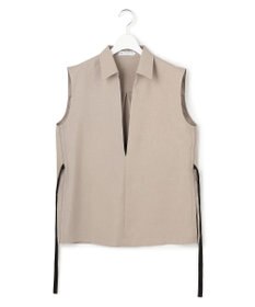 ICB 【WEB＆一部店舗限定】SerikaWorsted ノースリーブスキッパーブラウス