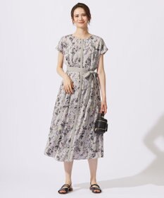 自由区 S 【ご好評につき追加生産・新色追加】ハーバルフロープリント ワンピース