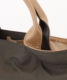 LA BAGAGERIE ツイルナイロン×エナメル 2WAYトートバッグ Sサイズ