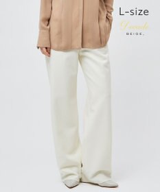 BEIGE， 【L-size】CORBY / ウエストゴムワイドパンツ