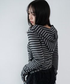 WEGO ヘンリーネックフードロンT