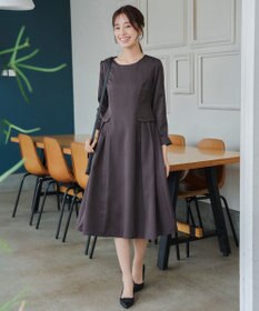 Tiaclasse 【洗える】サイドフラップワンピース