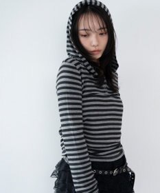 WEGO ヘンリーネックフードロンT